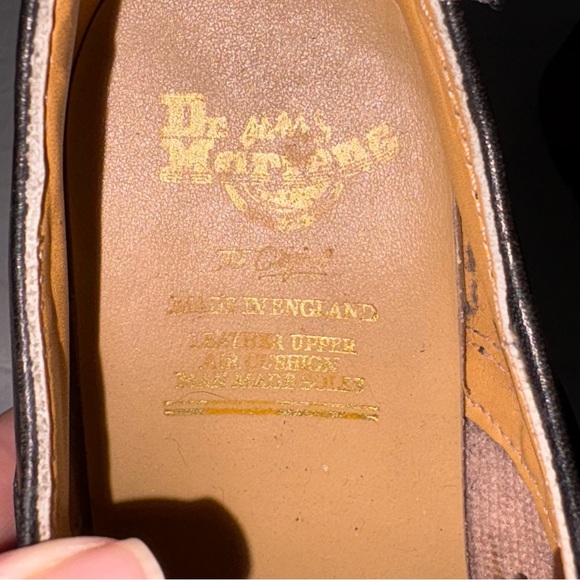 Vintage Y2K 90s Made In England Chunky Platform Oxford Dr Martens Black 8671 9 - Picture 9 of 11